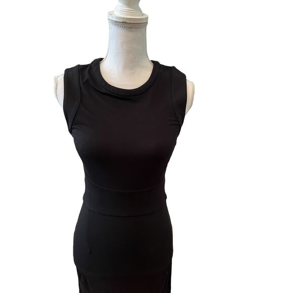 Diane Von Furstenberg DVF Gretchen Stretch Jersey Knit Dress Black 6 - Picture 4 of 10